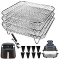 7 Inch Stackable Stainless Steel Air Fryer Rack, 3 Pcs P8733