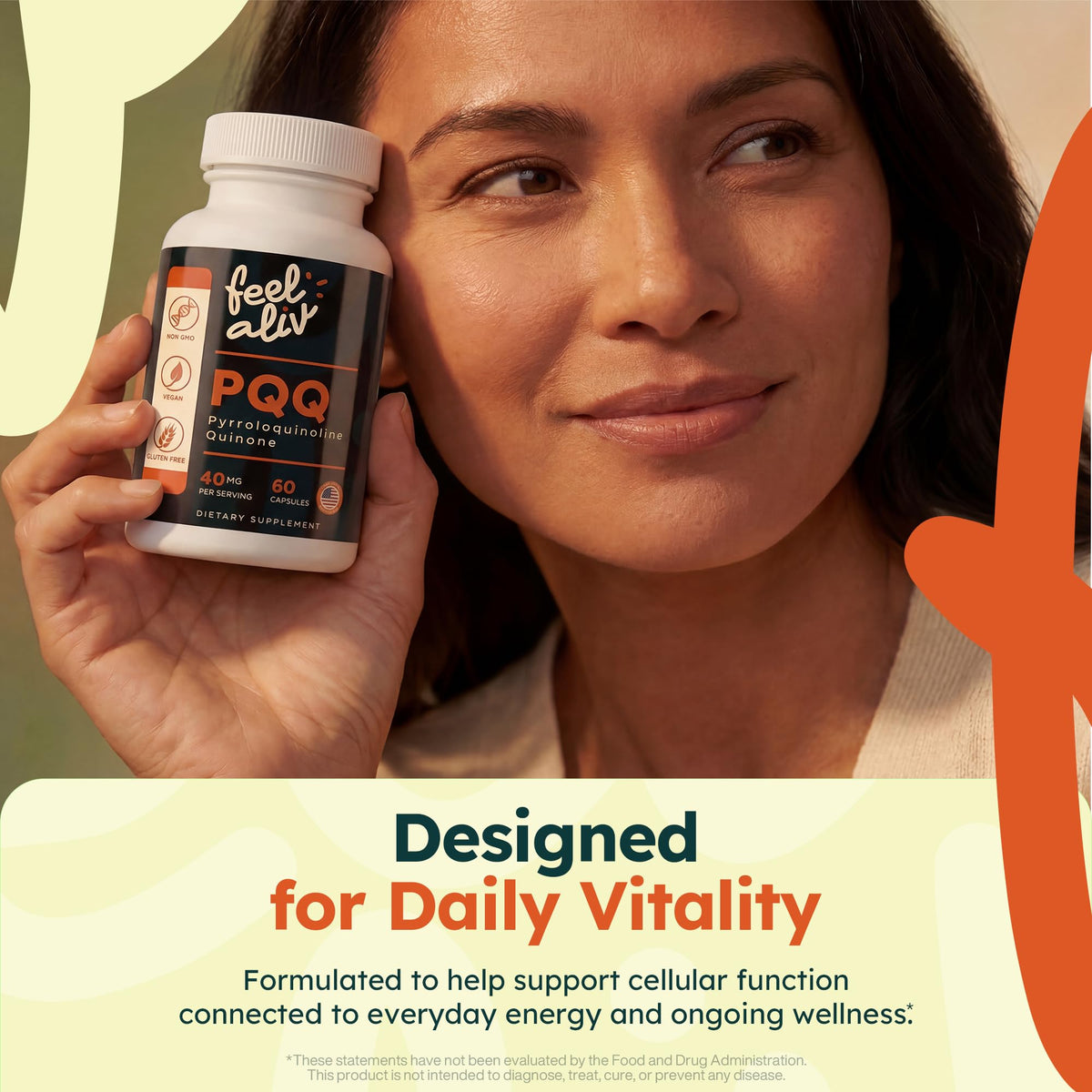 PQQ Supplement 40mg Vegan 60 Capsules T794