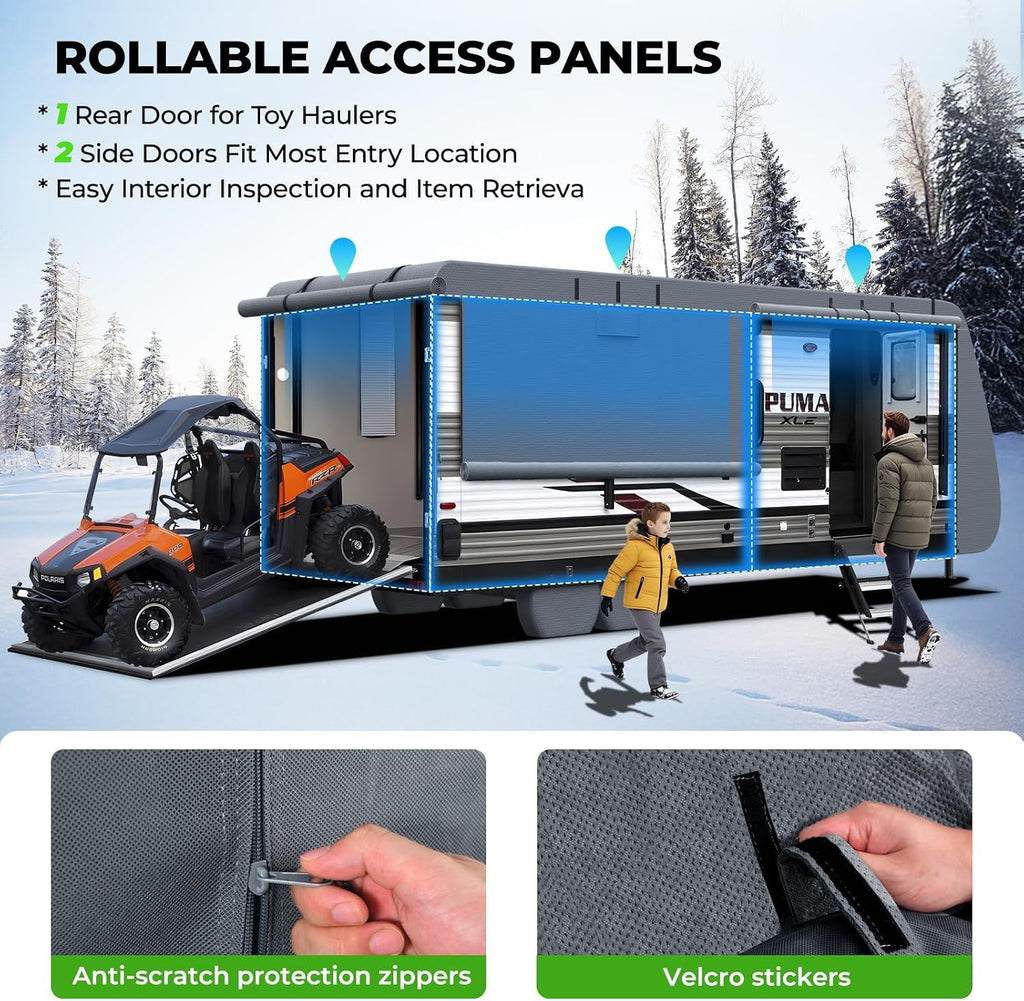 20-22FT Heavy Duty 9 Layers Travel Trailer Cover J49464