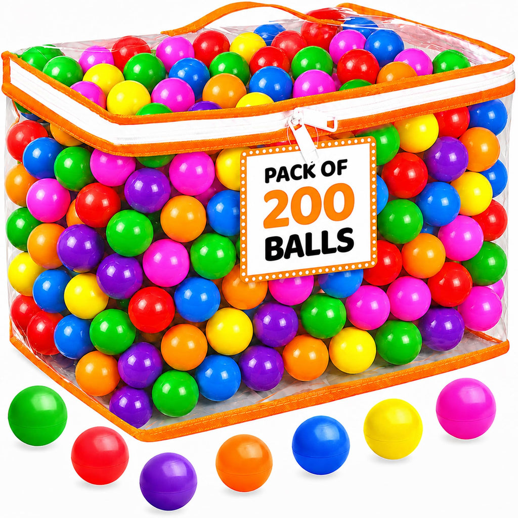 Ball Pit Balls with Reusable Storage Bag A358