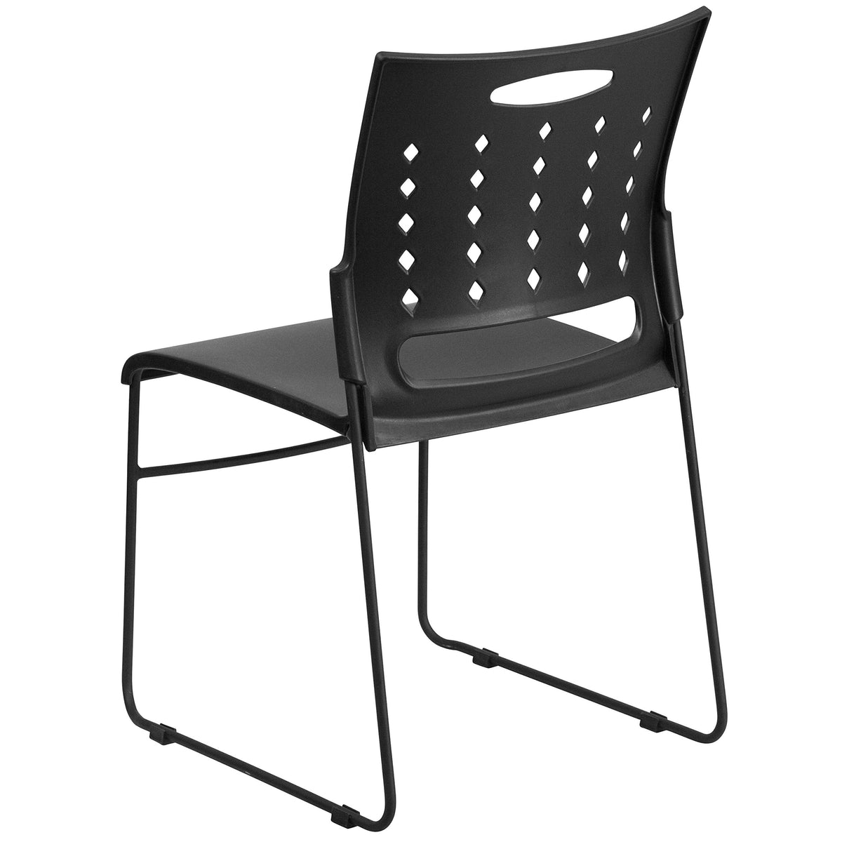 Black Stacking Chairs Set of 5 V89286