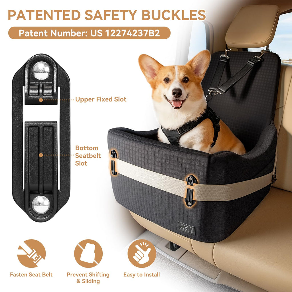 Dog Car Seat with Elevated Cushion Q141137