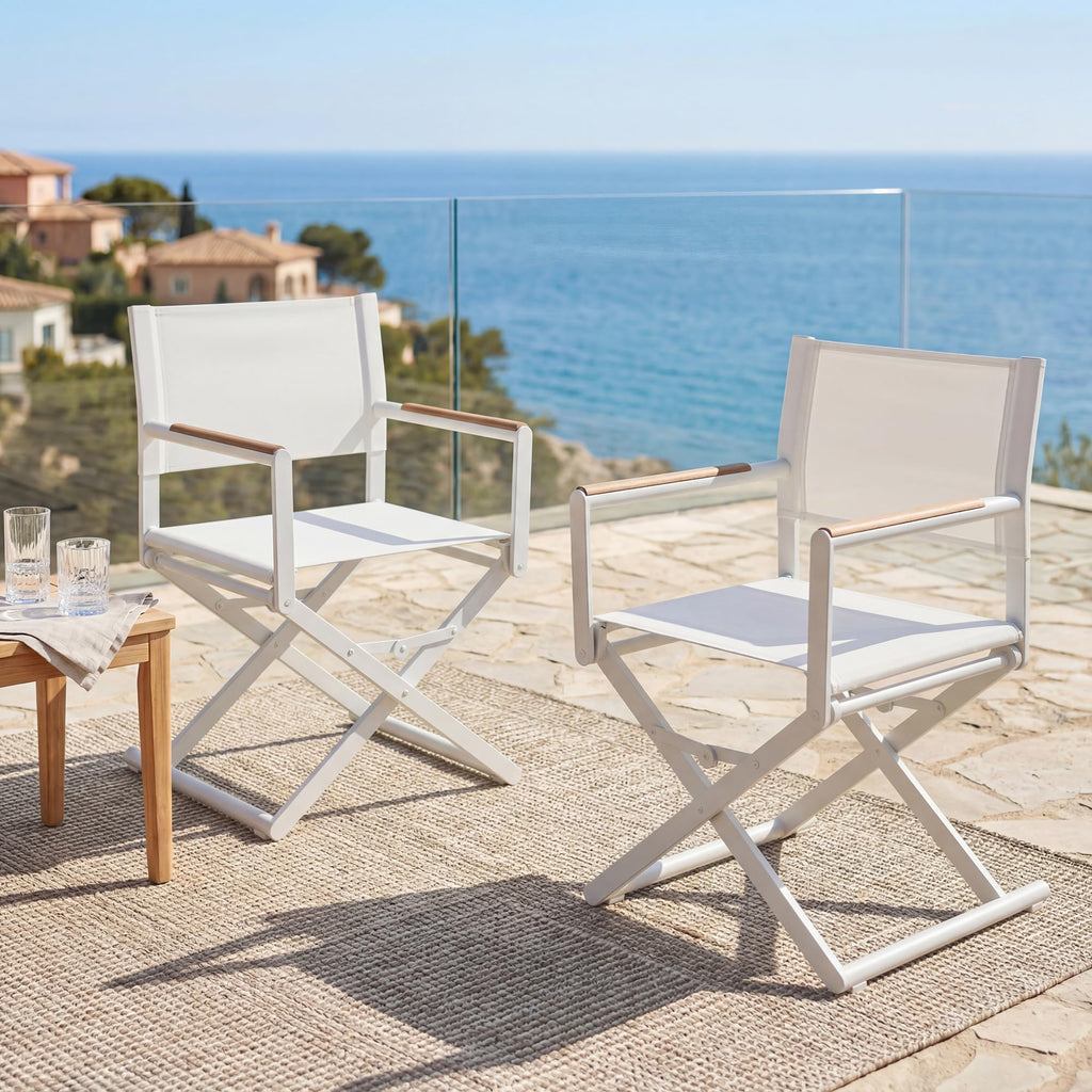 Extra-Wide Folding Directors Chairs Set of 2 H84414