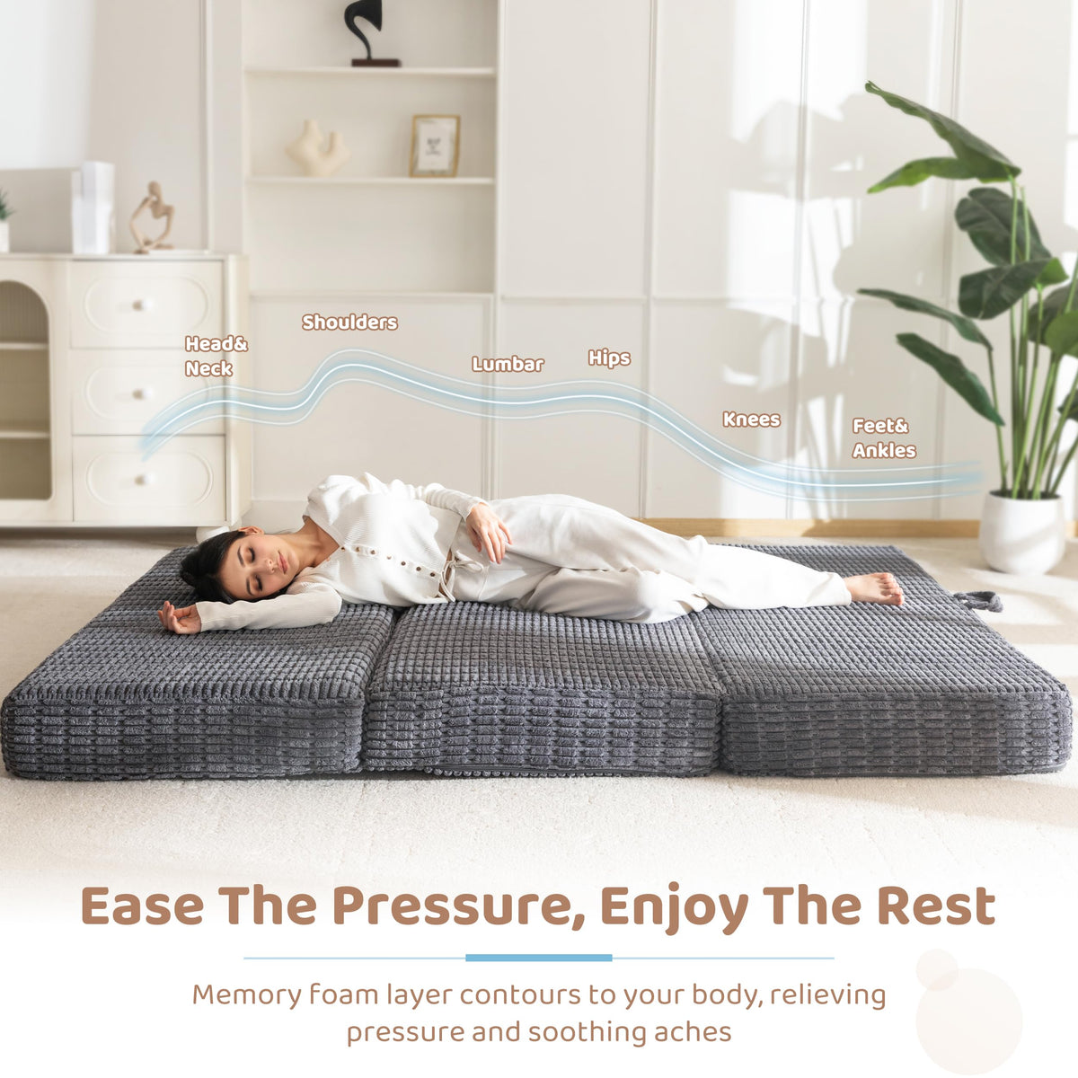 Memory Foam Tri-Folding Mattress D89211