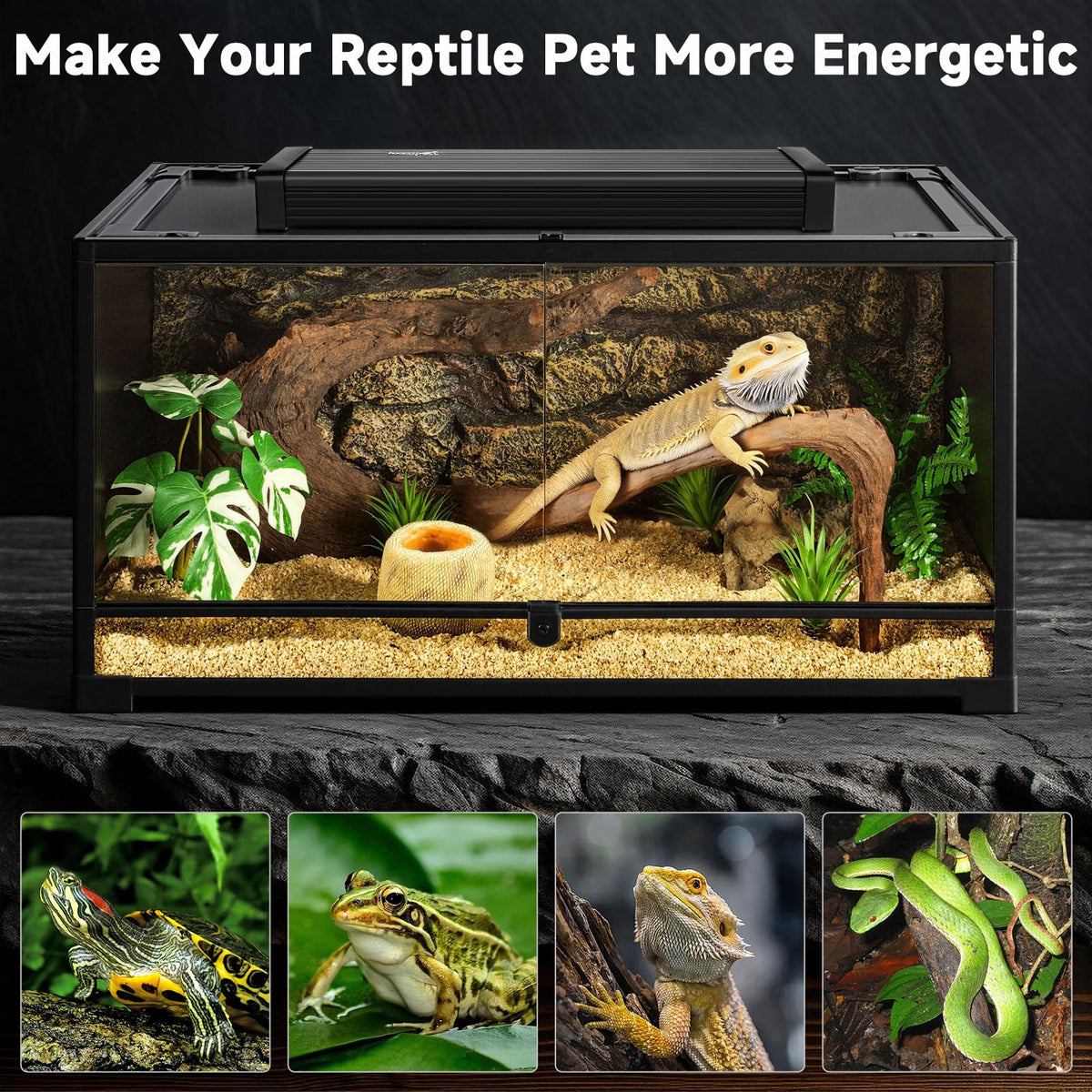 8W UVB Reptile Light Fixture Kit M23168