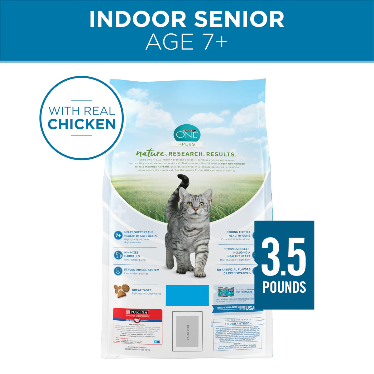 Senior Dry Cat Food 3.5 lb Bag T808405