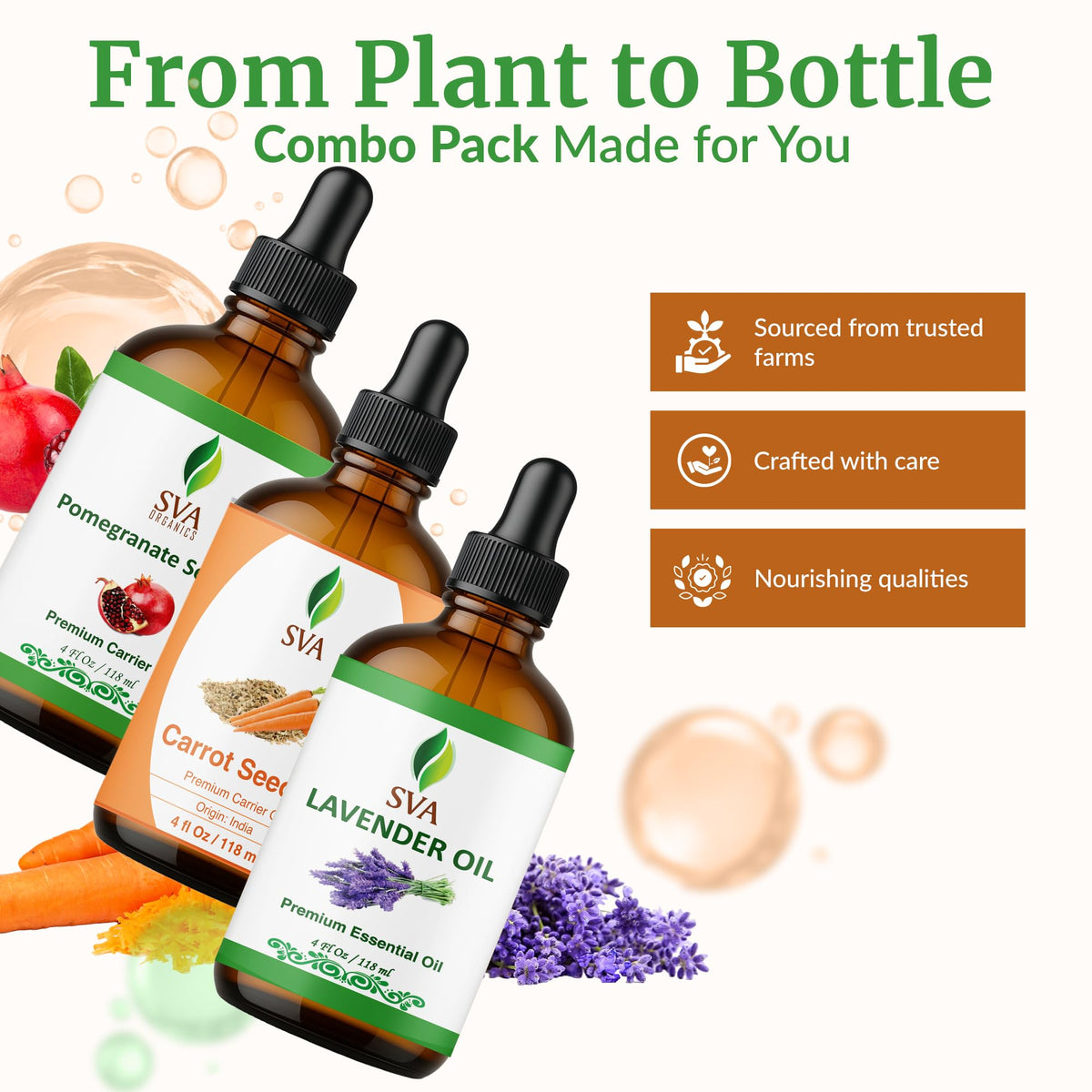 Glass Bottles with Droppers, 4 Fl oz (118 ml) X88236