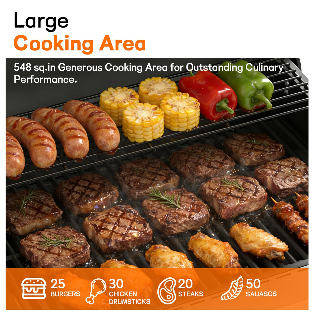 4 Burner Gas Grill with Infrared Side Burner M1007