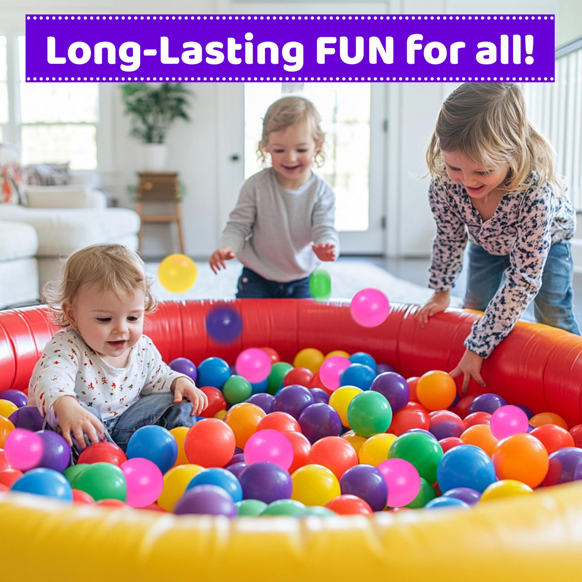 Ball Pit Balls with Reusable Storage Bag A358