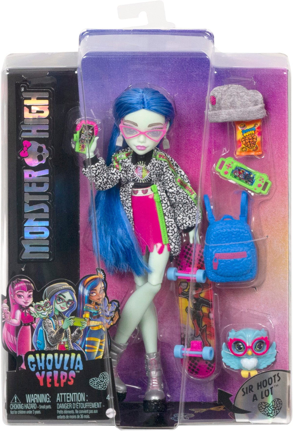 Blue Hair Posable Doll with Pet and Accessories I962