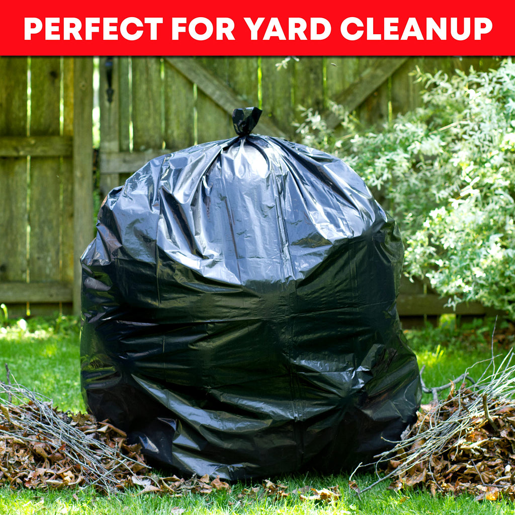 95-96 Gallon Black Heavy Duty Trash Bags with Ties B504905