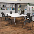 Black Stacking Chairs Set of 5 V89286