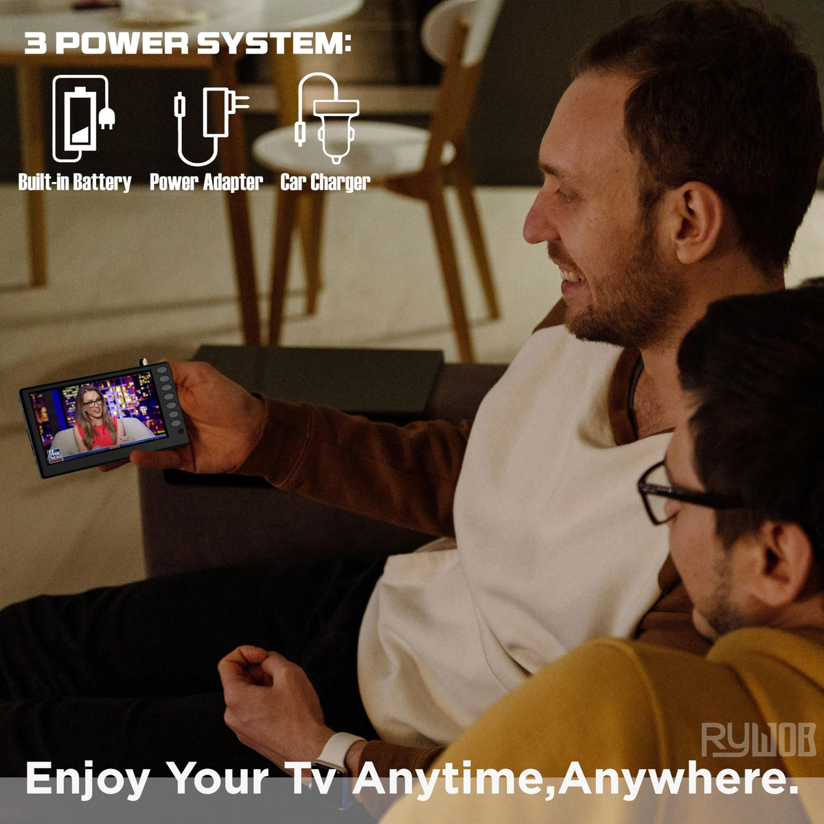 5" Portable Digital ATSC TV with Stand R213